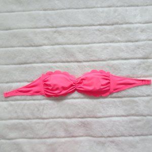 Pink Victoria's Secret Scallop Bikini Top Size S